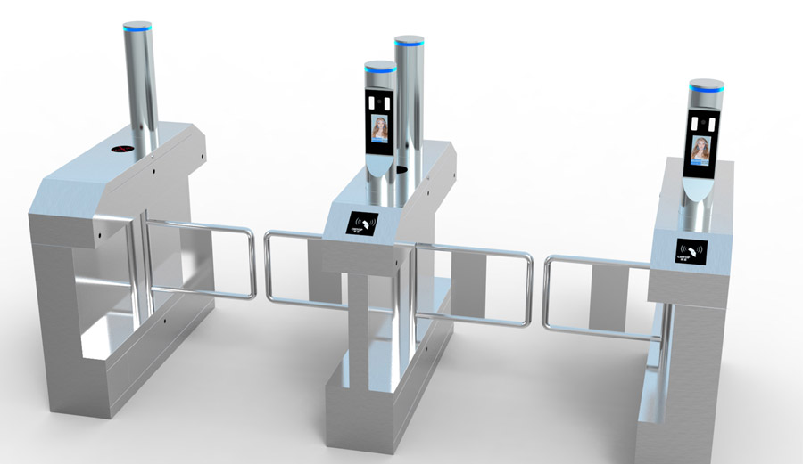 東信小鋼炮人臉識別閘機通道系統(tǒng)效果圖